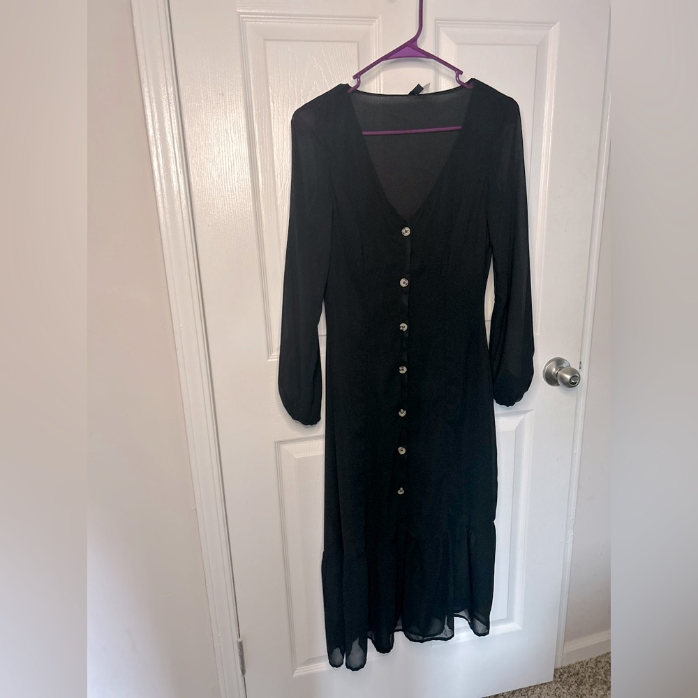 H&M black Midi dress